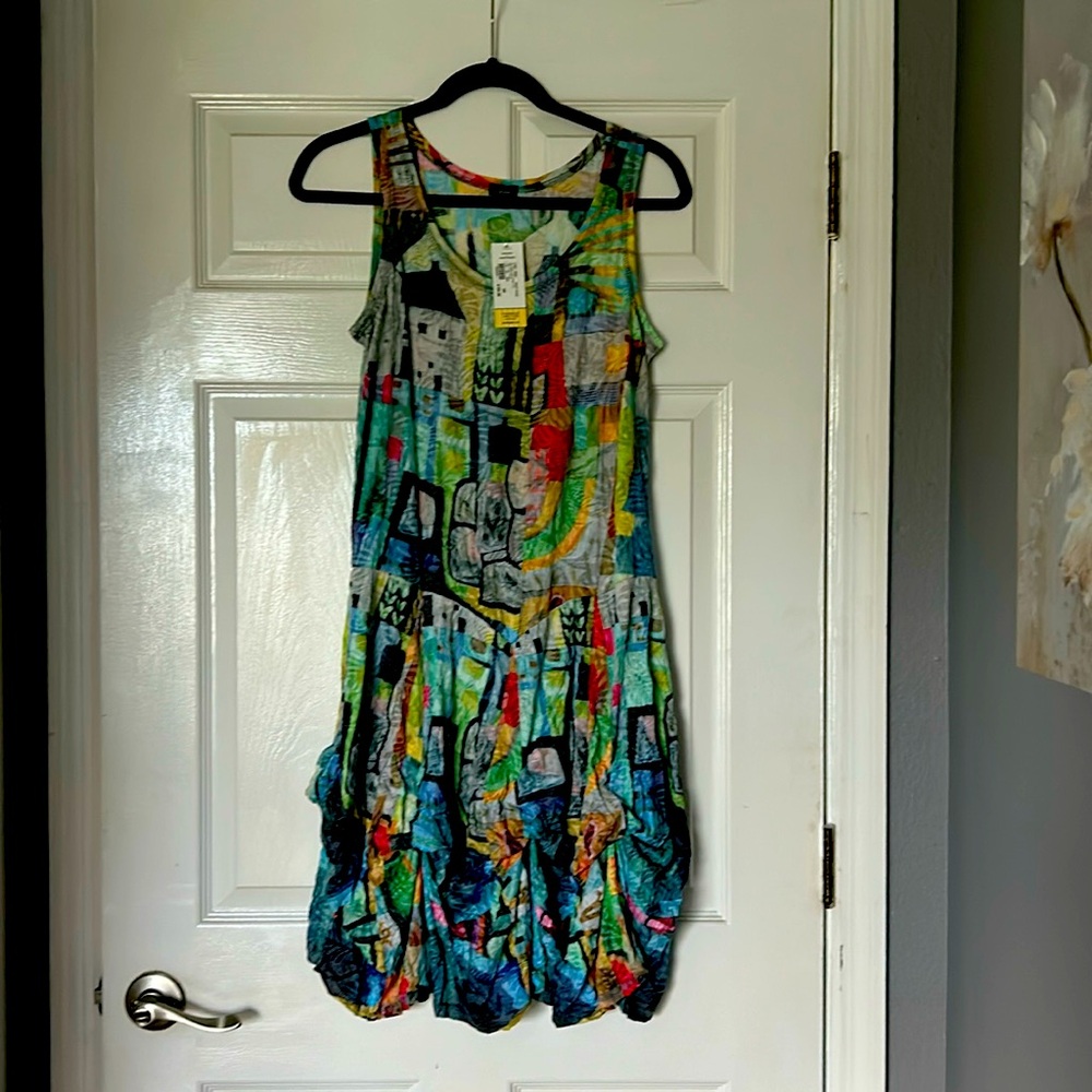 Shana Beach House crinkle short dress new with tag still attached